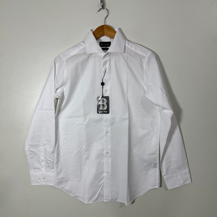 BIANCO BIANCO FORMAL COTTON SHIRT WHITE COLOUR