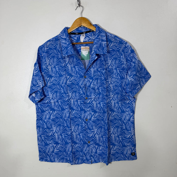 WAVE ZONE SAFARI COLLAR HALF SLEEVES COTTON SHIRT BRAND NEW