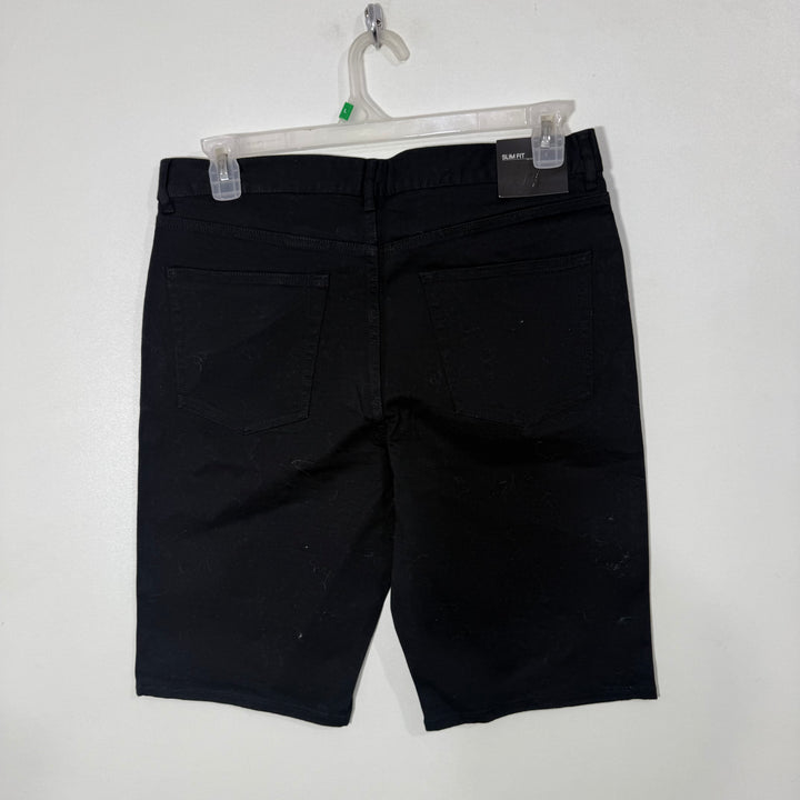 H&M SLIM FIT DENIM SHORT BRAND NEW BLACK COLOUR