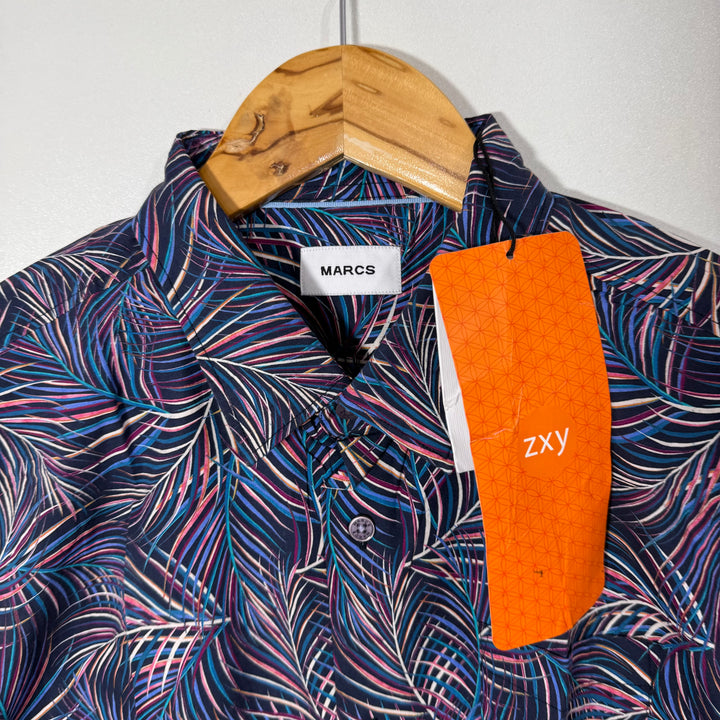 MARCS PRINTED HALF SLEEVES COTTON SHIRT BRAND NEW