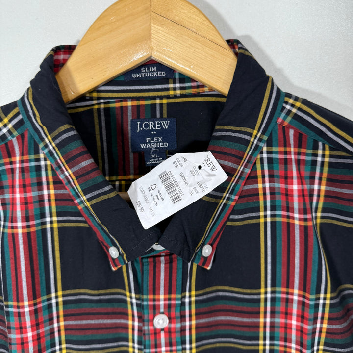 J CREW FLEX WASHED BUTTON DOWN CASUAL COTTON SHIRT BRAND NEW