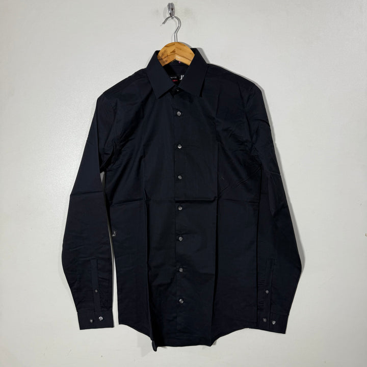 J FERRAR SLIM FIT FORMAL SHIRT BLACK COLOUR