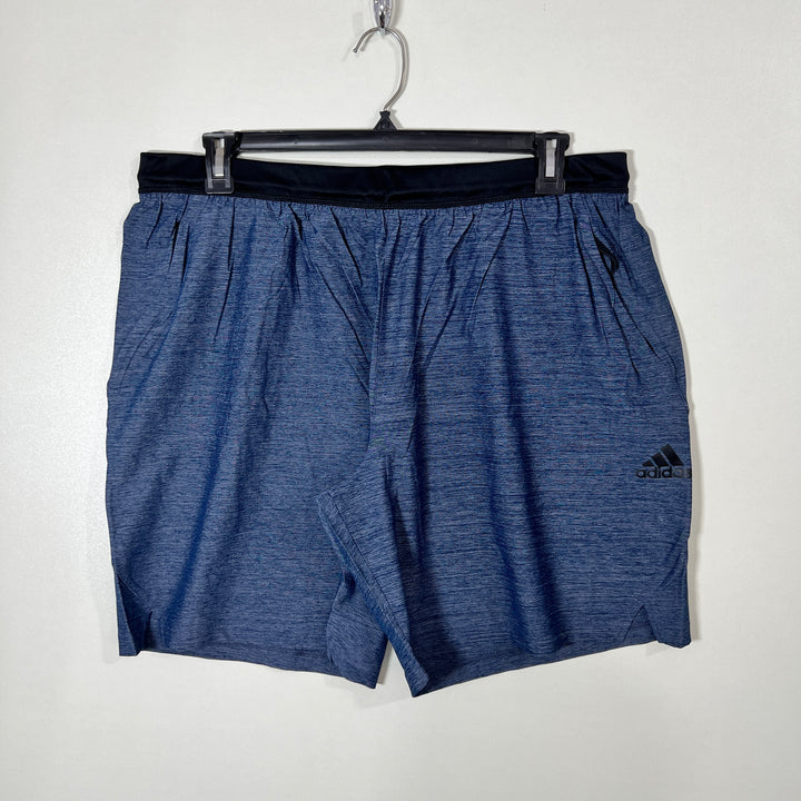ADIDAS PARACHUTE RUNNING SHORT WITH SIDE ZIP POCKETS