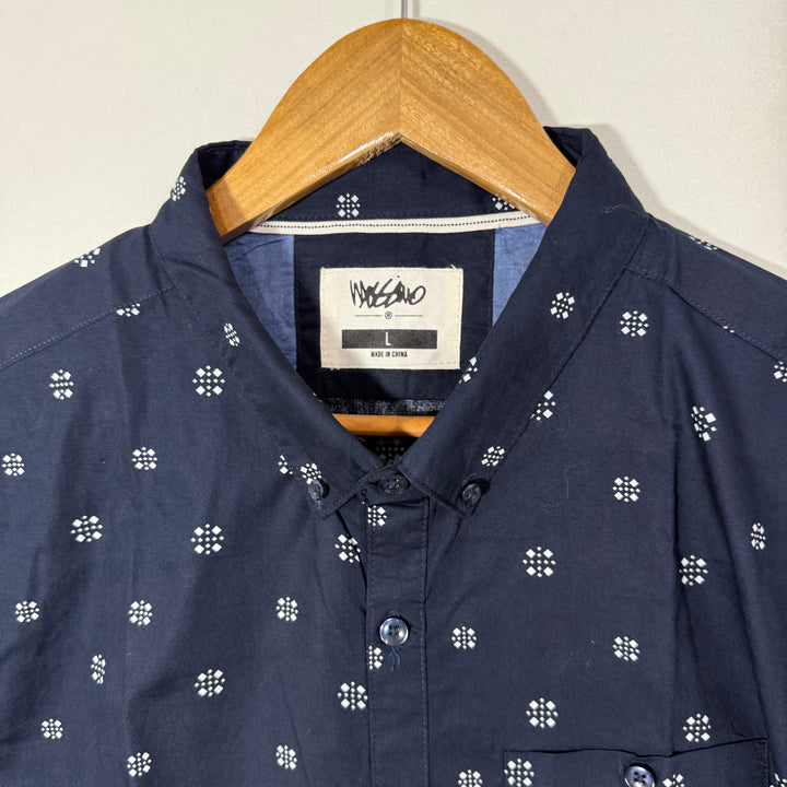 MOSSIMO BUTTON DOWN HALF SLEEVES COTTON SHIRT BRAND NEW