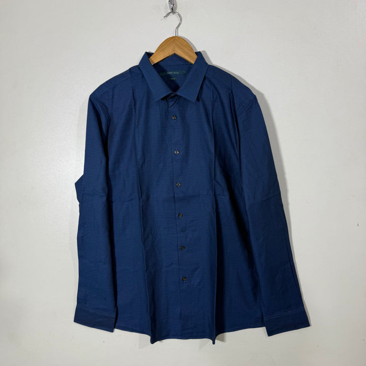 PERRY ELLIS SLIM FIT PRINTED COTTON SHIRT