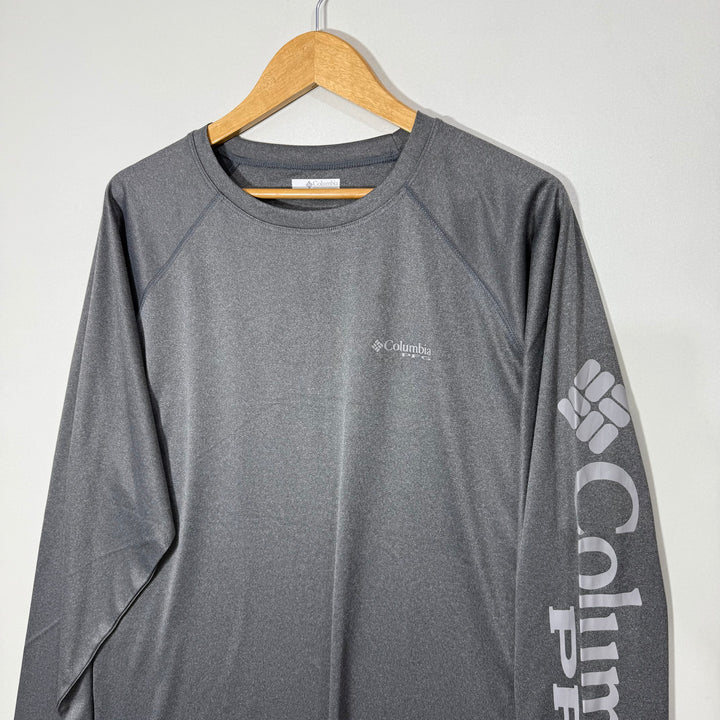 COLUMBIA LONG SLEEVES SPORT TSHIRT GREY COLOUR