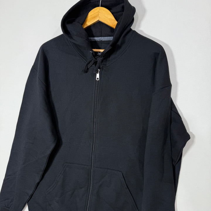 ATHLETIC WORKS SWEAT JACKET BRAND NEW INNER FLEECE WITH HOOD BLACK COLOUR
