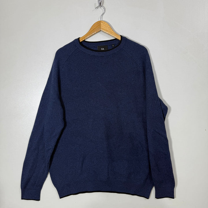 C & A KNITWEAR COTTON SWEATER BRAND NEW BLUE COLOUR