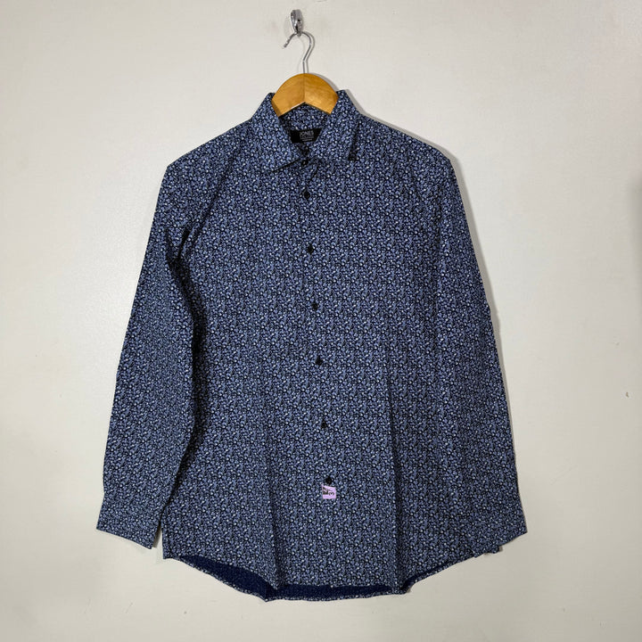 JONES NEW YORK PRINTED COTTON SHIRT WITH STRETCH