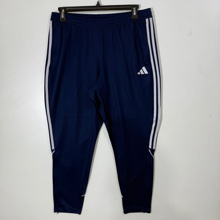 ADIDAS AEROREADY SPORT TROUSER  WITH SIDE ZIP POCKET BLUE COLOUR