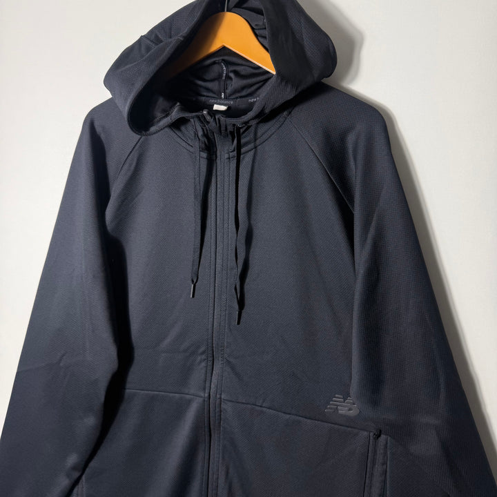 NEW BALANCE SPORT JACKET BLACK COLOUR WITH HOOD