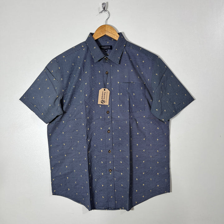 ELLIOTTS CLASSIC FIT HALF SLEEVES SHIRT