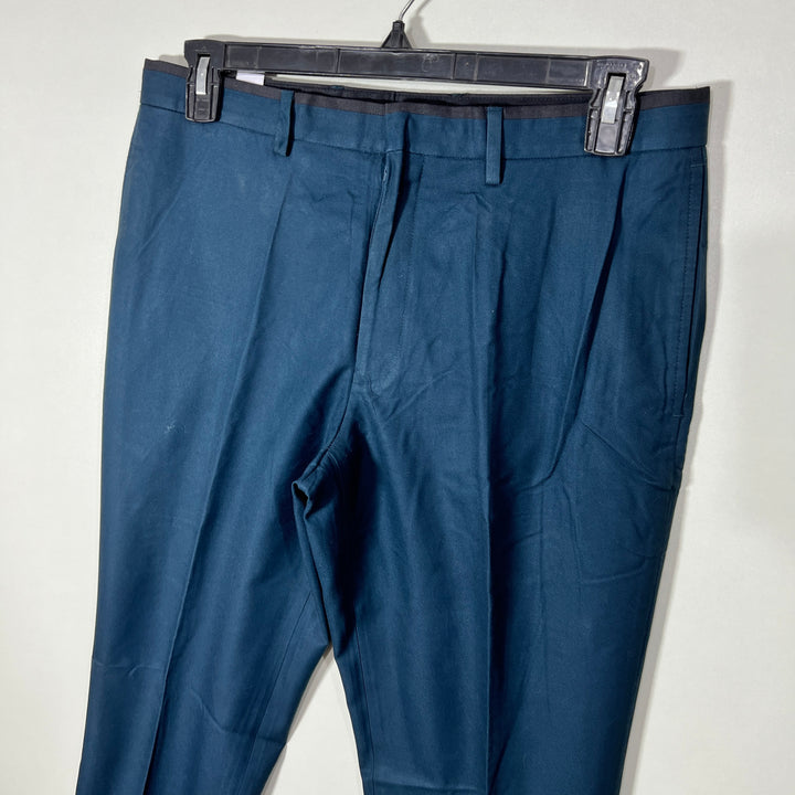 NEXT SLIM GIT DRESS PANT WITHOUT STRETCH GREEN COLOUR
