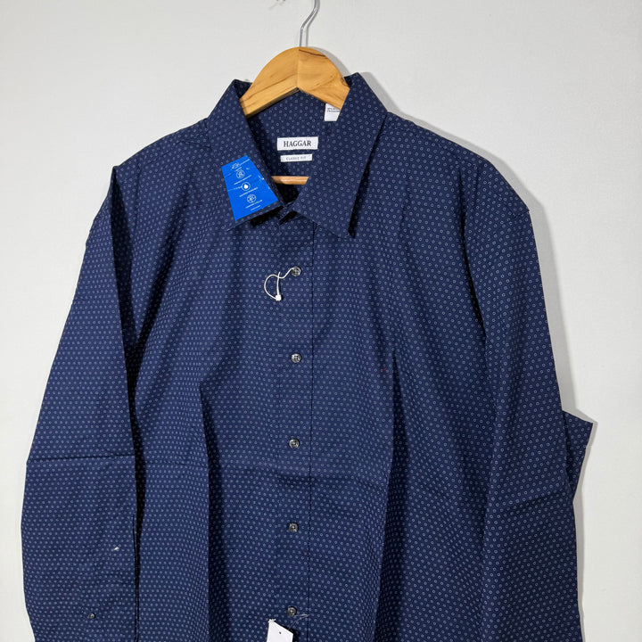 HAGGAR CLASSIC FIT COTTON SHIRT BRAND NEW