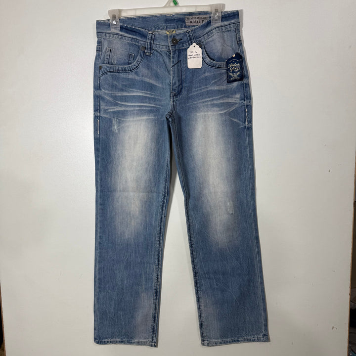 FADED GLORY RELAXED STRAIGHT FIT DENIM PANT BRAND NEW WITHOUT STRETCH
