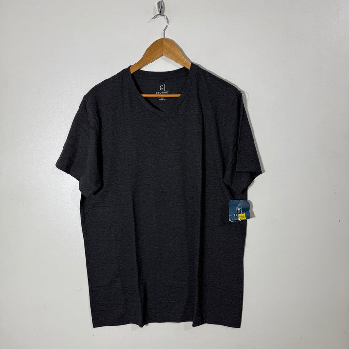 GEORGE V NECK COTTON TSHIRT BRAND NEW GREY COLOUR