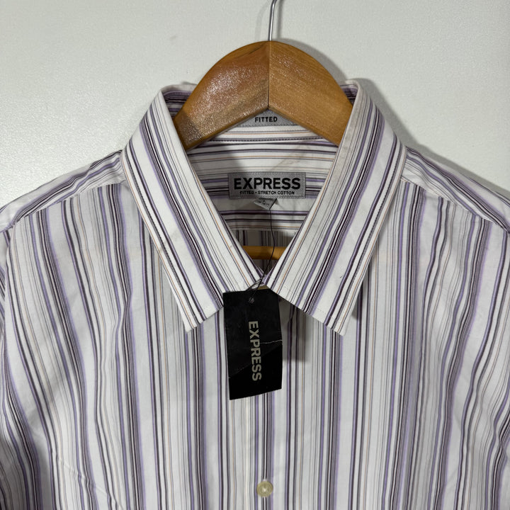 EXPRESS FITTED COTTON FORMAL SHIRT BRAND NEW WITH STRETCH