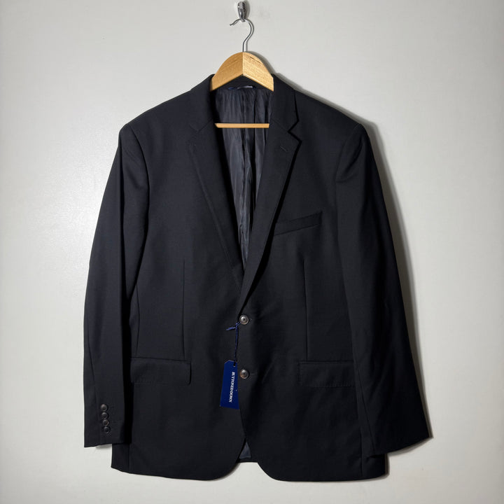 BUTTON DOWN WOOL TECTURE BLAZER COAT BRAND NEW BLACK COLOUR