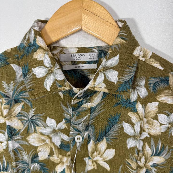 MANGO MAN SLIM FIT CASUAL LINEN COTTON SHIRT BRAND NEW