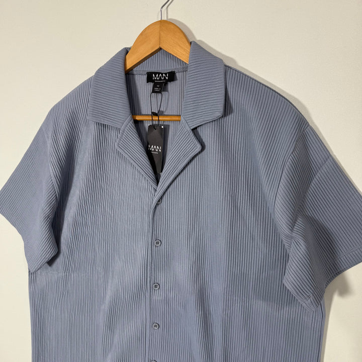 BOOHOOMAN SAFARI COLLAR HALF SLEEVES SHIRT BRAND NEW