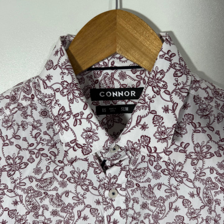 EXPRESS SLIM FIT PRINTED CASUAL COTTON SHIRT BRAND NEW WITH STRETCH