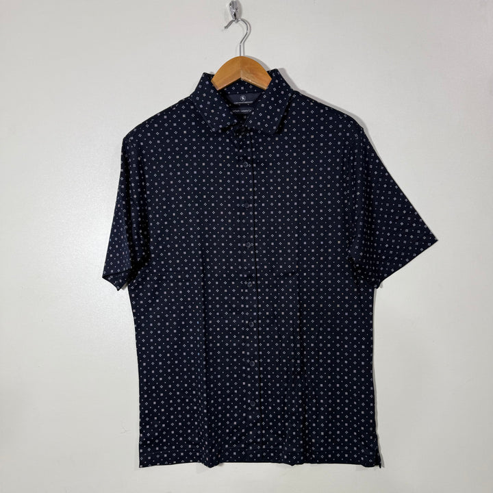 HART SCHAFFNER MARX  HARTSOFT LUXURY COTTON HALF SLE VES SHIRT