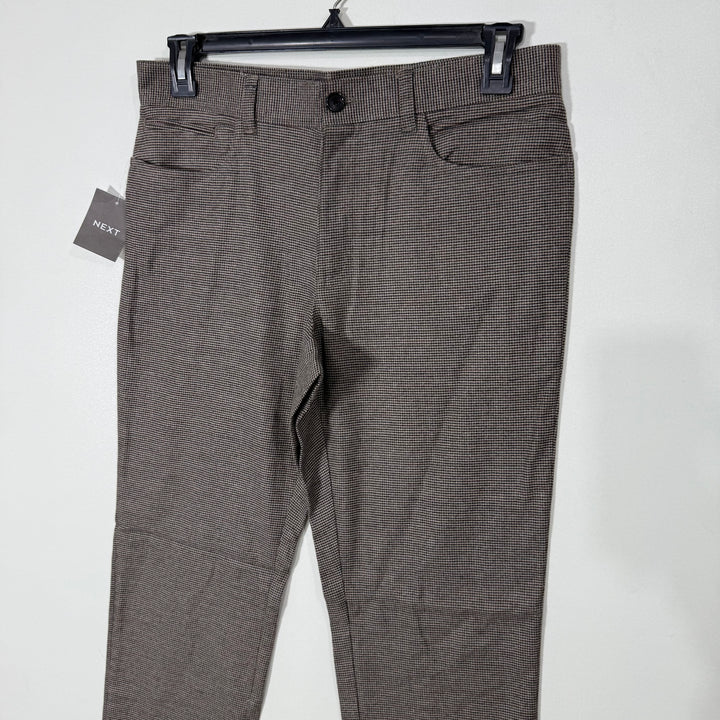 NEXT SLIM FIT CASUAL CHECKERED PANT BRAND NEW WITH STRETCH