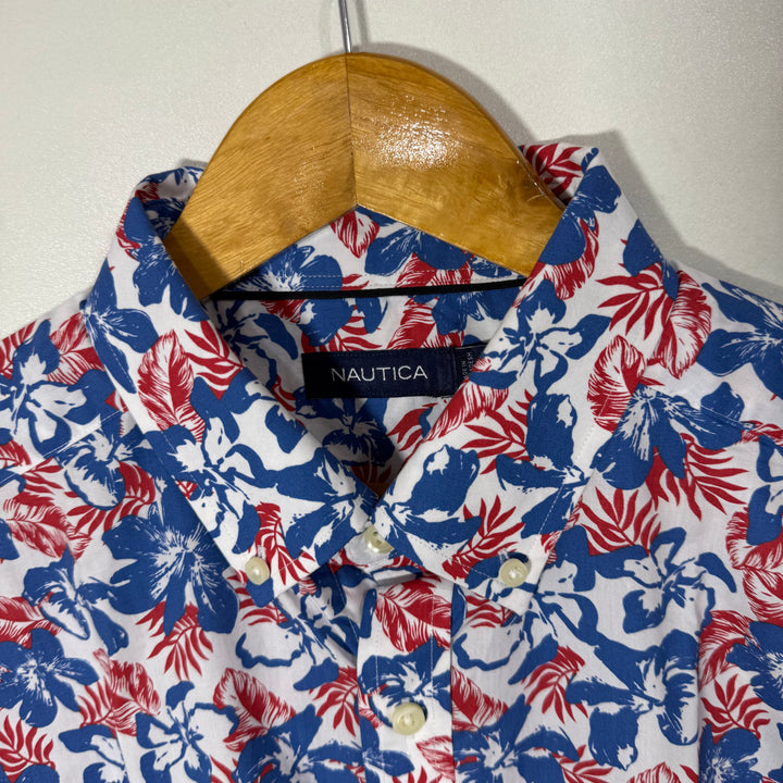 NAUTICA BUTTON DOWN HALF SLEEVES COTTON SHIRT