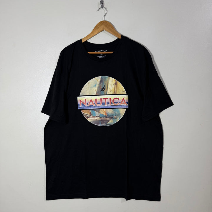 NAUTICA COTTON TSHIRT BLACK COLOUR