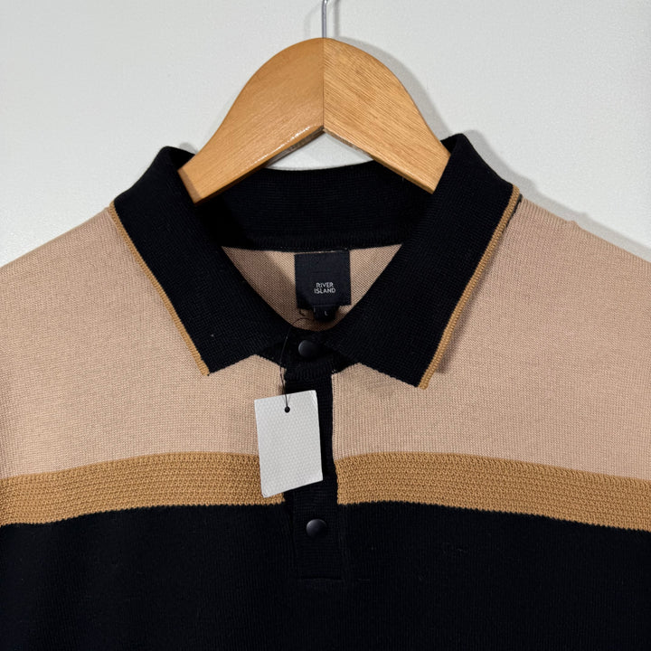 RIVER ISLAND COTTON POLO SWEATER  BRAND NEW