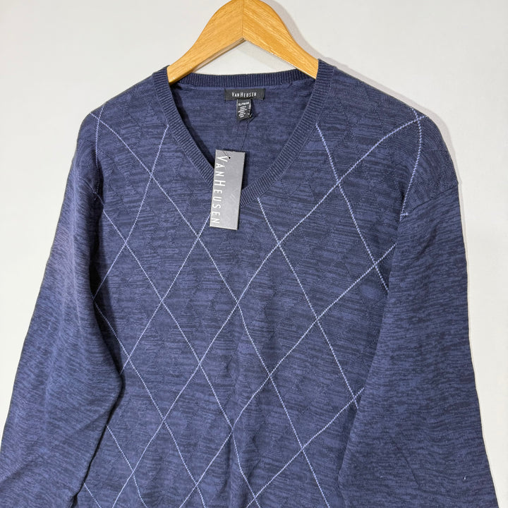 VAN HEUSEN V NECK COTTON SWEATER BRAND NEW