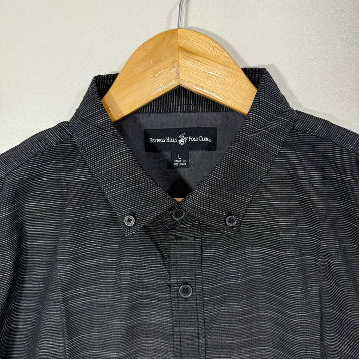 BEVERLY HILLS POLO CLUB BUTTON DOWN CASUAL COTTON SHIRT