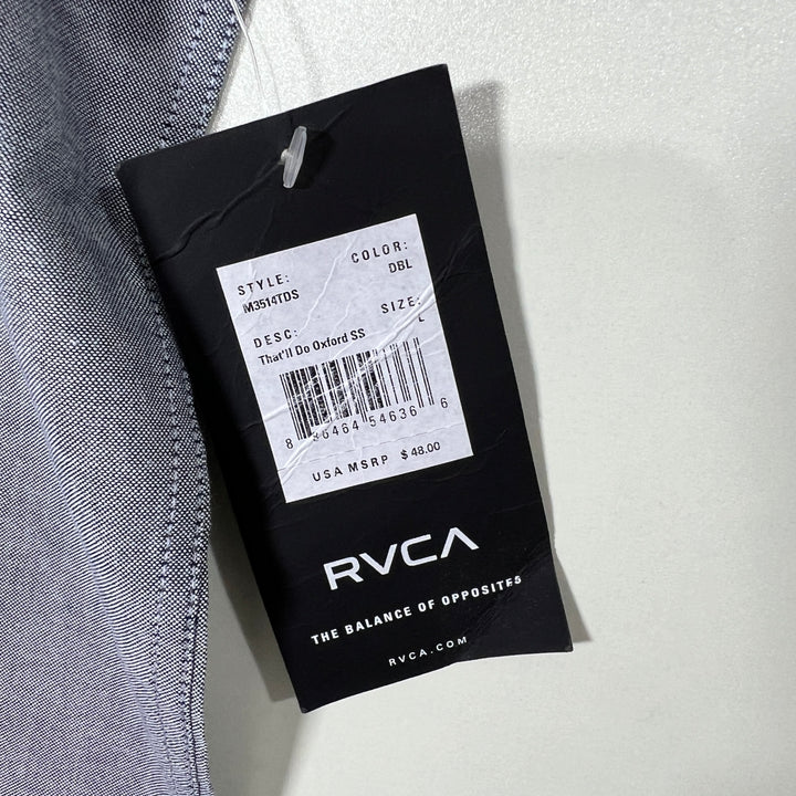 RVCA BUTTON DOWN HALF SLEEVES SHIRT BRAND NEW