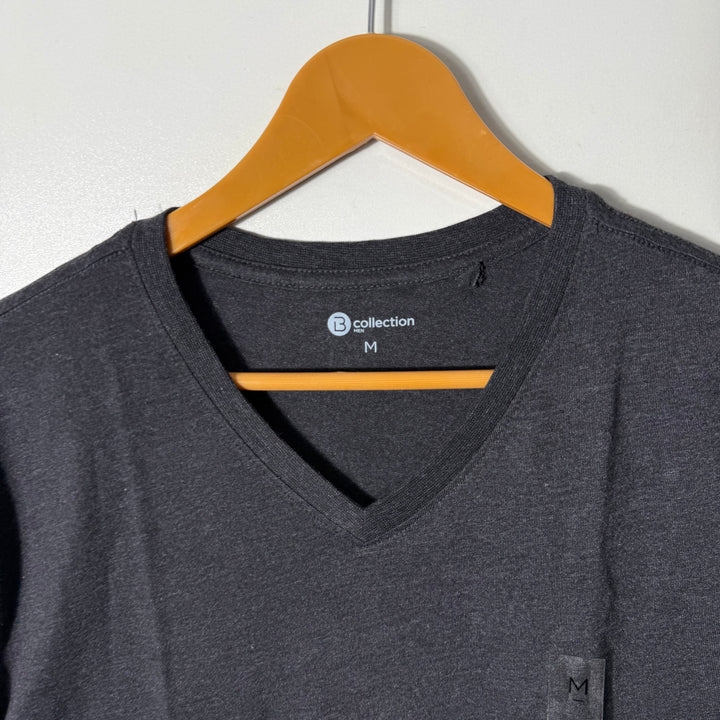 BRILLIANT BASIC V NECK COTTON TSHIRT BRAND NEW GREY COLOUR
