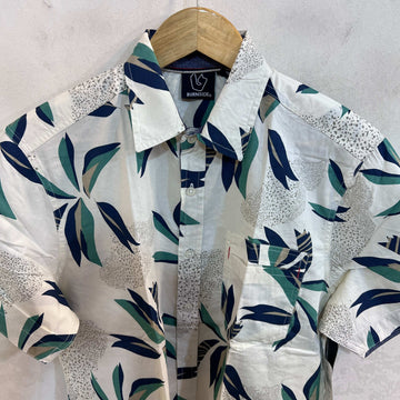 BURNSIDE PRINTED HALF SLEEVES COTTON SHIRT BRAND NEW - JS BROTHERS 