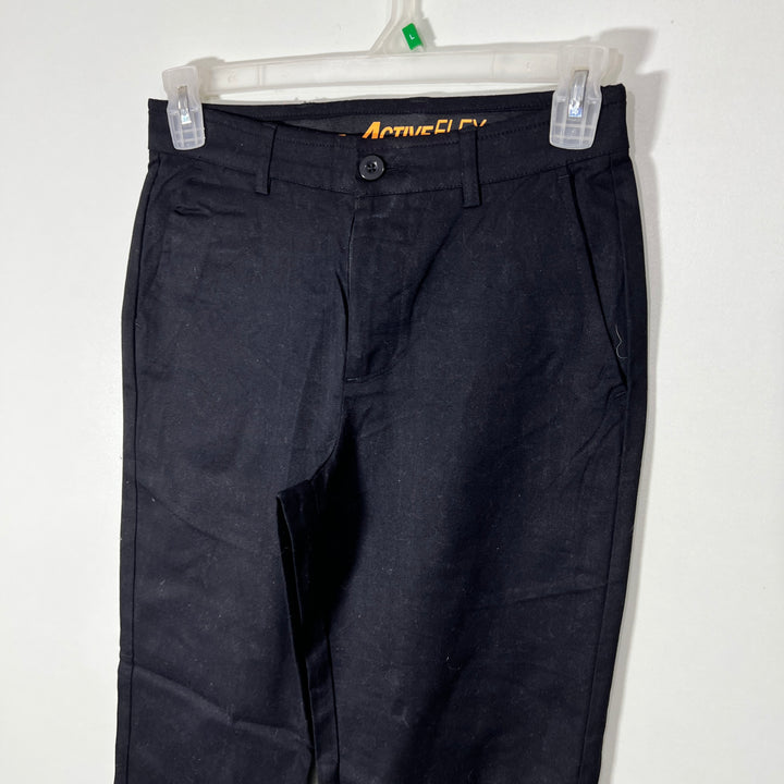 ARCHITECT ACTIVE FLEX WAISTBAND STRAIGHT FIT COTTON CHINO PANT WITH STRETCH BLACK COLOUR