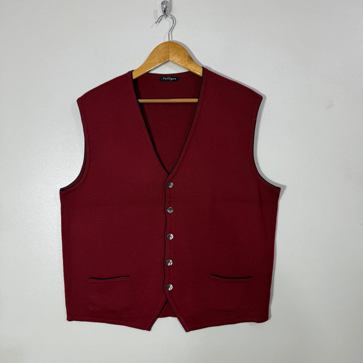 PULLIGAN SLEEVES LESSS COTTON SWEATER