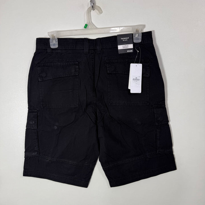 TARGET MAN CARGO COTTON SHORT BRAND NEW BLACK COLOUR
