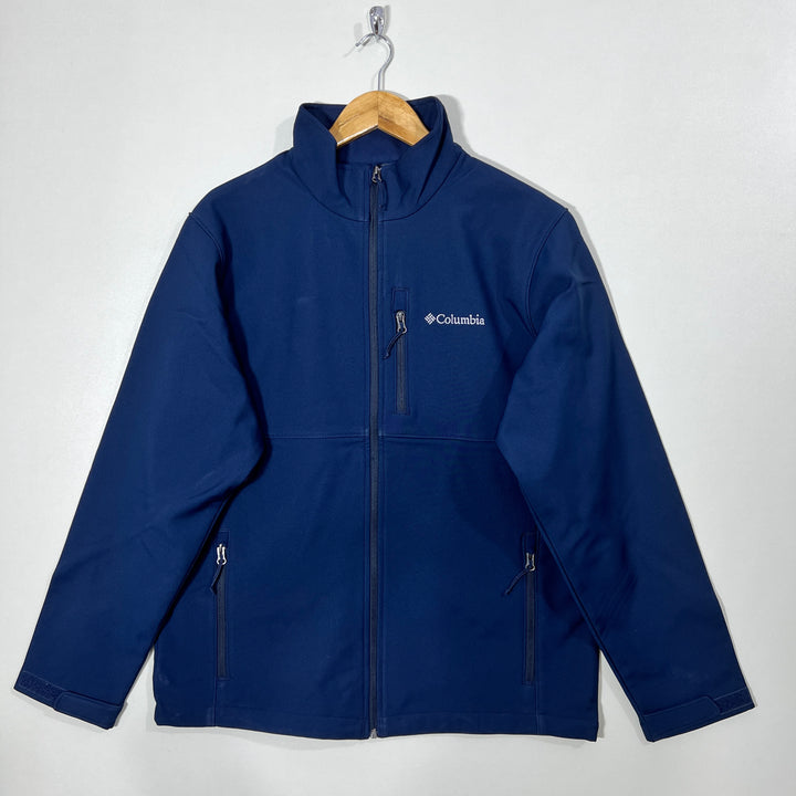 COLUMBIA SOFT SHELL WINDBREAKER JACKET INNER FLEECE