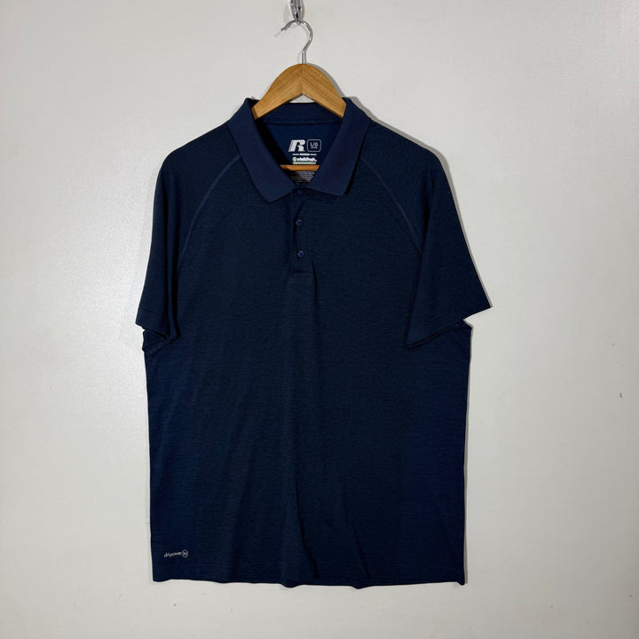 RUSSELL DRIPOWER 360 SPORT POLO TSHIRT BLUE COLOUR