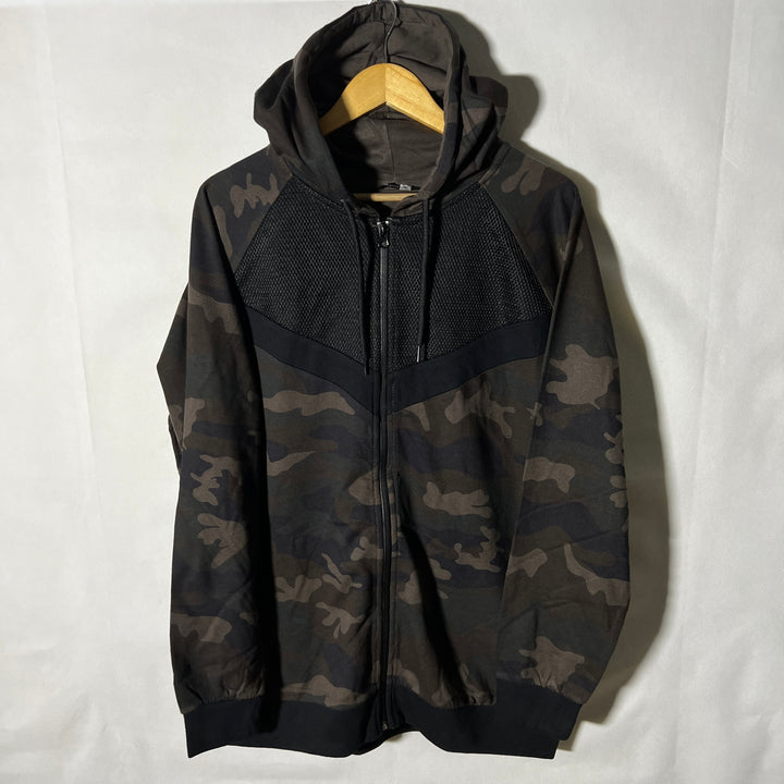 PEP&CO CAMOUFLAGE SWEAT JACKET INNER FLEECE WITH HOOD