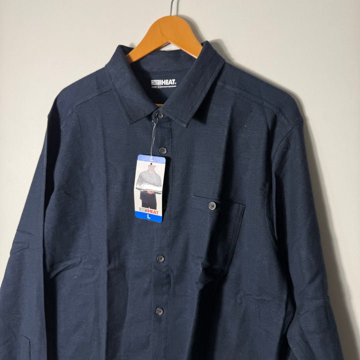 32 HEAT FLANNEL COTTON SHIRT BRAND NEW BLUE COLOUR