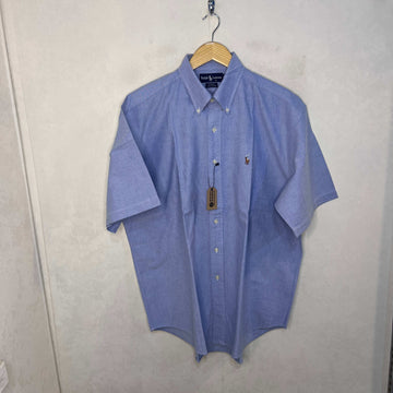 RALPH LAUREN POLO BUTTON DOWN OXFORD COTTON HALF SLEEVES CASUAL SHIRT - JS BROTHERS 