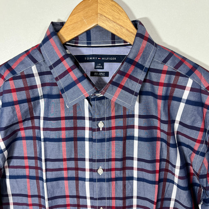TOMMY HILFIGER CASUAL COTTON SHIRT