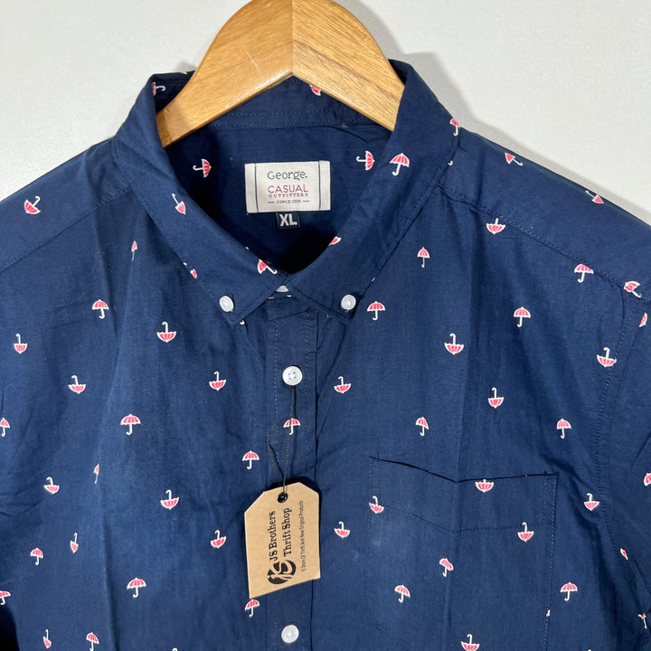 GEORGE BUTTON DOWN HALF SLEEVES SHIRT