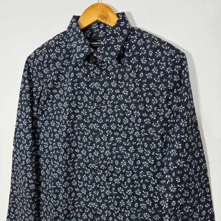 EXPRESS CLASSIC FIT COTTON CASUAL SHIRT WITH STRETCH