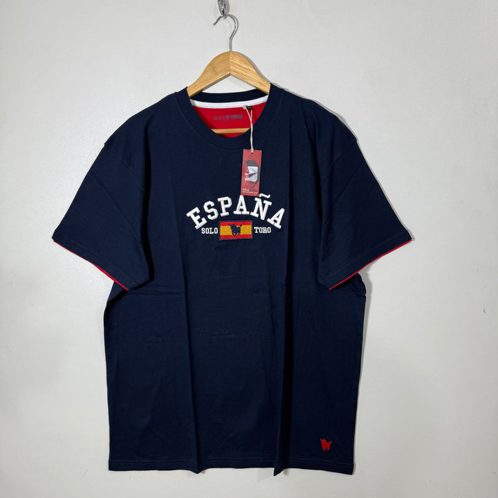 SOLO TORO BENEGASSI COTTON TSHIRT BRAND NEW BLUE COLOUR