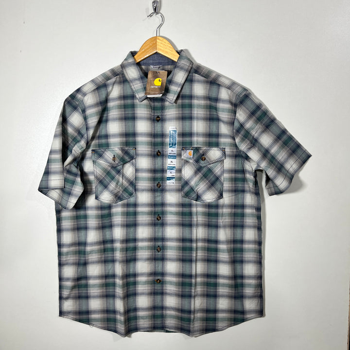 CARHARTT DOUBLE POCKETS HALF SLEEVES CASUAL SHIRT BRAND NEW