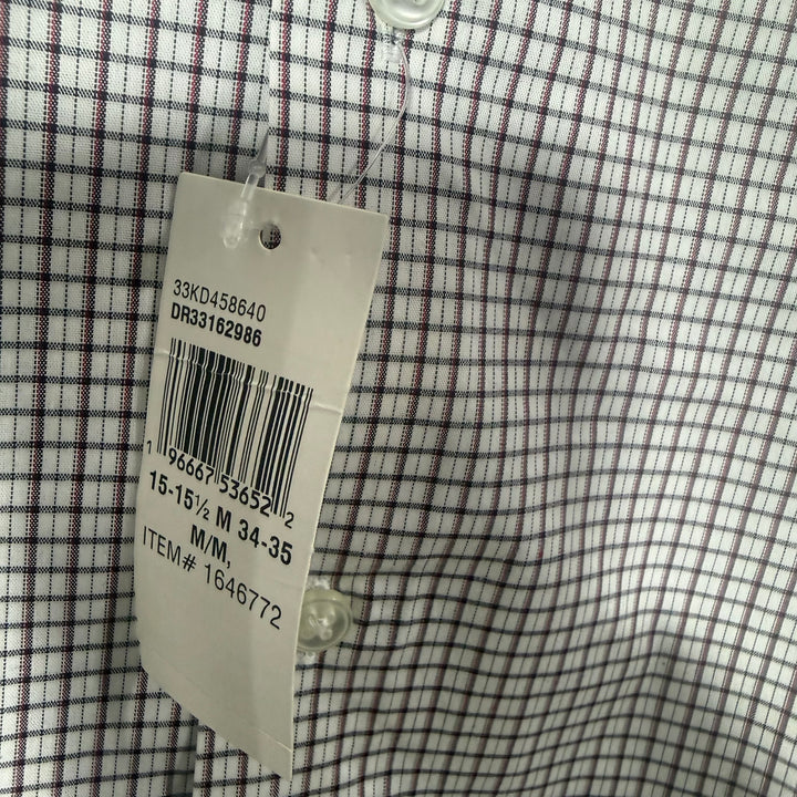 CALVIN KLEIN REGULAR FIT WRINKLE FREE COTTON CHECKERED SHIRT BRAND NEW WITH STRETCH