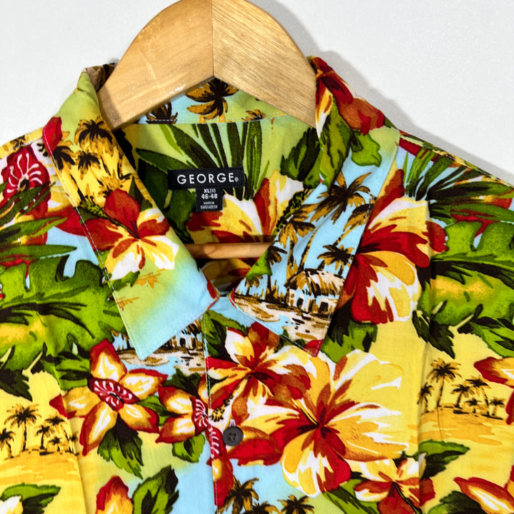 GEORGE SAFARI COLLAR HALF SLEEVES GAWAI SHIRT BRAND NEW